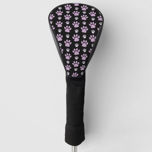 Patroon van poten, Lila poten, ovendraaien, verfdr Golfheadcover (Voorkant)