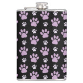 Patroon van poten, Lila poten, ovendraaien, verfdr Heupfles (Voorkant)