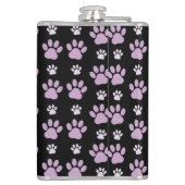 Patroon van poten, Lila poten, ovendraaien, verfdr Heupfles (Achterkant)