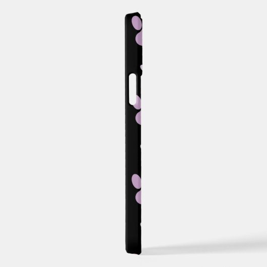 Patroon van poten, Lila poten, ovendraaien, verfdr iPhone Hoesje (Rechterkant)