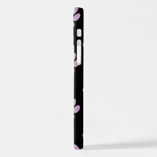 Patroon van poten, Lila poten, ovendraaien, verfdr iPhone Hoesje (Linkerkant)