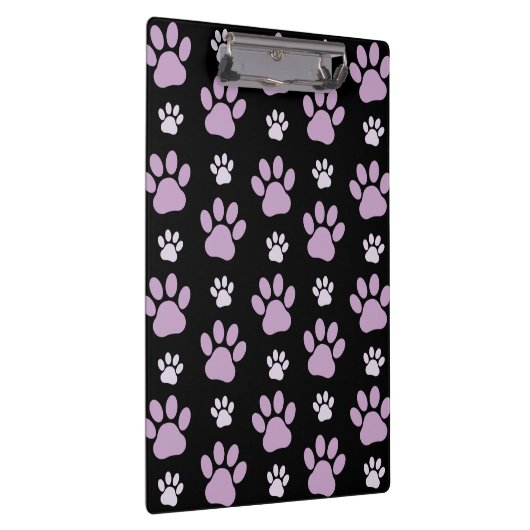 Patroon van poten, Lila poten, ovendraaien, verfdr Klembord (Rechts)