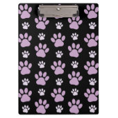 Patroon van poten, Lila poten, ovendraaien, verfdr Klembord (Voorkant)