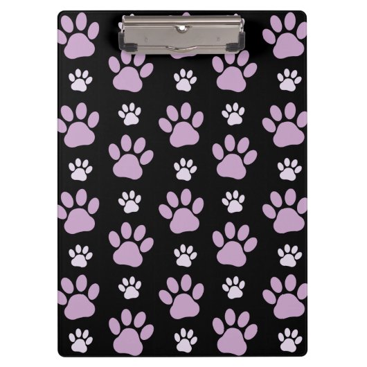 Patroon van poten, Lila poten, ovendraaien, verfdr Klembord (Voorkant)