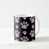 Patroon van poten, Lila poten, ovendraaien, verfdr Koffiemok (Voorkant rechts)