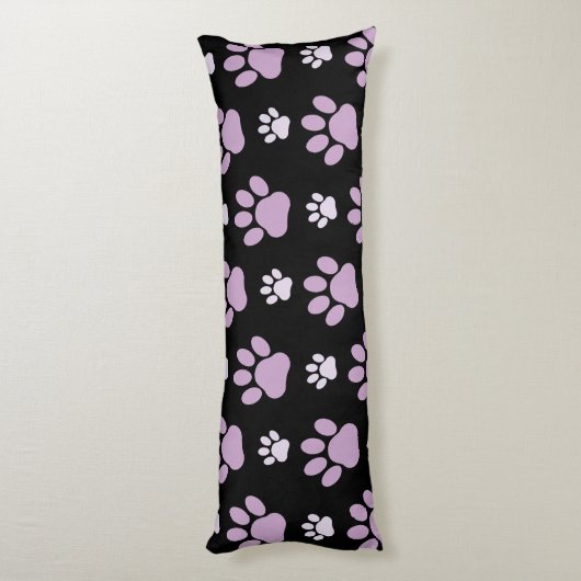 Patroon van poten, Lila poten, ovendraaien, verfdr Lichaamskussen (Achterkant (Verticaal))