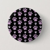 Patroon van poten, Lila poten, ovendraaien, verfdr Ronde Button 5,7 Cm (Voorkant)
