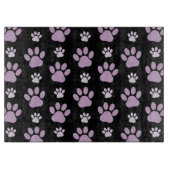 Patroon van poten, Lila poten, ovendraaien, verfdr Snijplank (Voorkant)