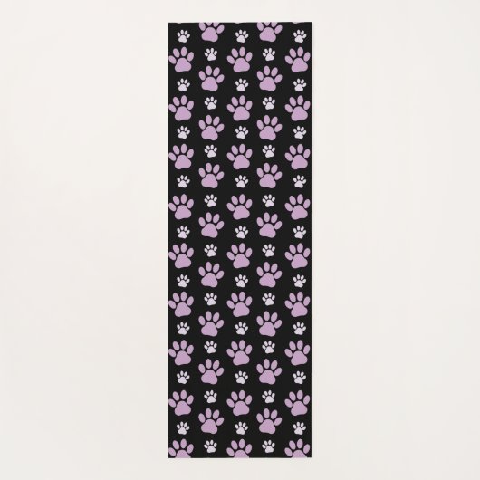 Patroon van poten, Lila poten, ovendraaien, verfdr Yogamat (Achterkant)