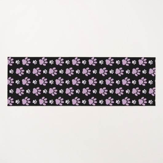 Patroon van poten, Lila poten, ovendraaien, verfdr Yogamat (Voorkant (horizontaal))