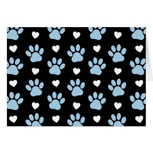 Patroon van poten, reuzenpoten, blauwe poten, witt (Voorkant Horizontaal)