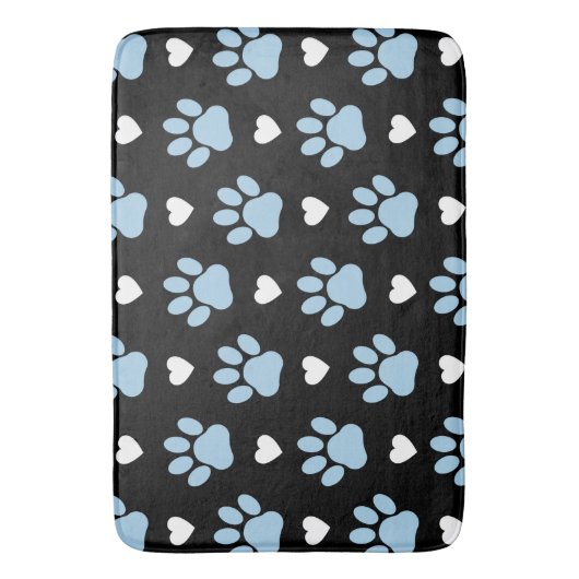 Patroon van poten, reuzenpoten, blauwe poten, witt badmat (Voorkant Verticaal)