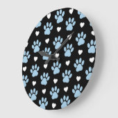 Patroon van poten, reuzenpoten, blauwe poten, witt grote klok (Hoek)