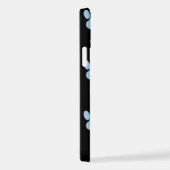 Patroon van poten, reuzenpoten, blauwe poten, witt iPhone hoesje (Rechterkant)