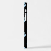 Patroon van poten, reuzenpoten, blauwe poten, witt iPhone hoesje (Linkerkant)