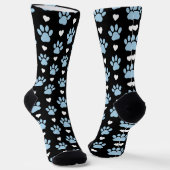 Patroon van poten, reuzenpoten, blauwe poten, witt sokken (Gebogen)