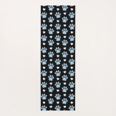 Patroon van poten, reuzenpoten, blauwe poten, witt yogamat (Achterkant)