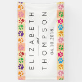 Patroon van poten, reuzenpoten, kleurrijke poten,  spandoek (Verticaal)