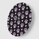 Patroon van poten, reuzenpoten, Lila poten, hart Grote Klok (Hoek)