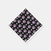 Patroon van poten, reuzenpoten, Lila poten, hart Servet (Hoek)