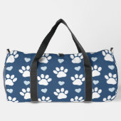 Patroon van poten, reuzenpoten, witte poten, blauw plunjezak (Achterkant)