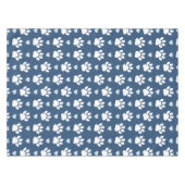 Patroon van poten, reuzenpoten, witte poten, blauw tafelkleed (Voorkant (Horizontaal))