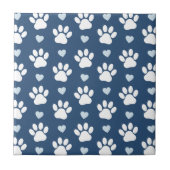 Patroon van poten, reuzenpoten, witte poten, blauw tegeltje (Voorkant)