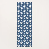 Patroon van poten, reuzenpoten, witte poten, blauw yogamat (Achterkant)