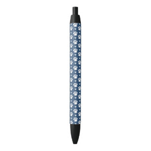 Patroon van poten, reuzenpoten, witte poten, blauw zwarte inkt pen