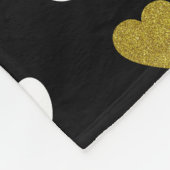 Patroon van poten, reuzenpoten, witte poten, goudh fleece deken (Hoek)