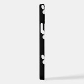 Patroon van poten, reuzenpoten, witte poten, goudh iPhone hoesje (Rechterkant)