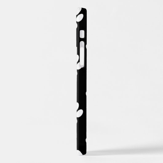 Patroon van poten, reuzenpoten, witte poten, goudh iPhone hoesje (Linkerkant)