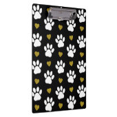 Patroon van poten, reuzenpoten, witte poten, goudh klembord (Rechts)