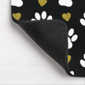 Patroon van poten, reuzenpoten, witte poten, goudh muismat (Hoek)