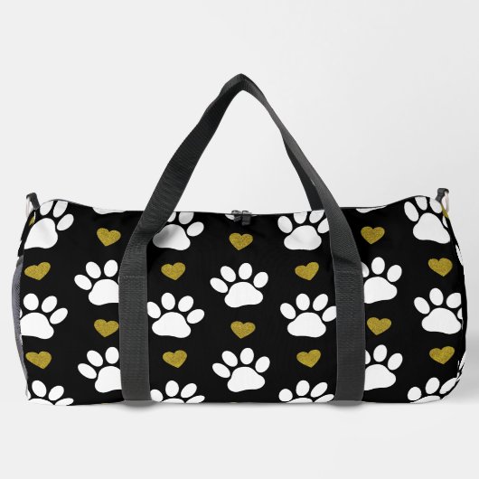 Patroon van poten, reuzenpoten, witte poten, goudh plunjezak (Achterkant)