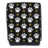 Patroon van poten, reuzenpoten, witte poten, goudh rugtassen (Voorkant)