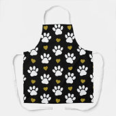 Patroon van poten, reuzenpoten, witte poten, goudh schort (Voorkant)