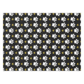 Patroon van poten, reuzenpoten, witte poten, goudh tafelkleed (Voorkant (Horizontaal))