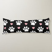 Patroon van poten, reuzenpoten, witte poten, roze lichaamskussen (Voorkant)