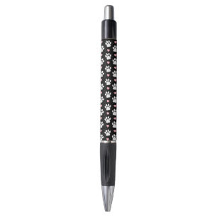 Patroon van poten, reuzenpoten, witte poten, roze  pen
