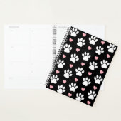 Patroon van poten, reuzenpoten, witte poten, roze planner (Display)