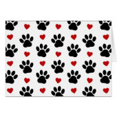 Patroon van poten, reuzenpoten, zwarte poten, rode (Voorkant Horizontaal)