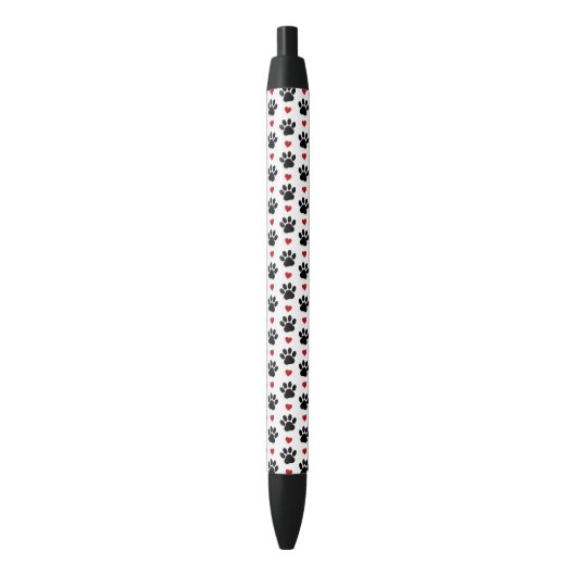 Patroon van poten, reuzenpoten, zwarte poten, rode inkt pen (Voorkant Verticaal)