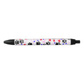 Patroon van poten, reuzenpoten, zwarte poten, rode inkt pen (Voorkant)