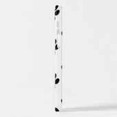 Patroon van poten, reuzenpoten, zwarte poten, rode iPhone hoesje (Linkerkant)