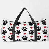 Patroon van poten, reuzenpoten, zwarte poten, rode plunjezak (Achterkant)