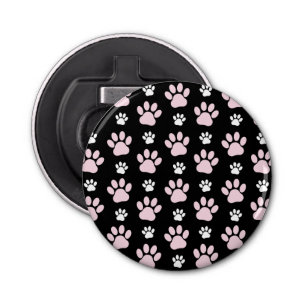 Patroon van poten, roze poten, reuzenpoten, dieren button flesopener