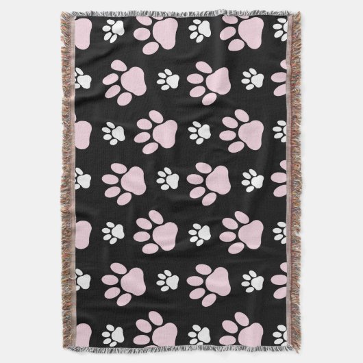 Patroon van poten, roze poten, reuzenpoten, dieren deken (Voorkant Verticaal)