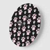 Patroon van poten, roze poten, reuzenpoten, dieren grote klok (Hoek)