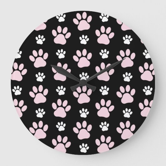 Patroon van poten, roze poten, reuzenpoten, dieren grote klok (Voorkant)